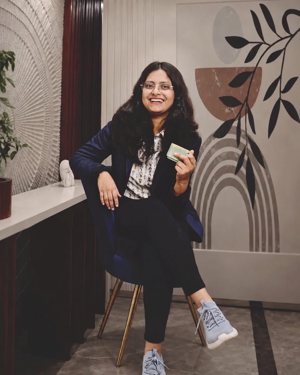 Kalky Interior founder at the Bhubaneswar studio