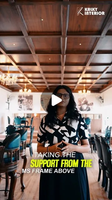 Bar area with warm tones and measured lighting, reel thumbnail from Instagram